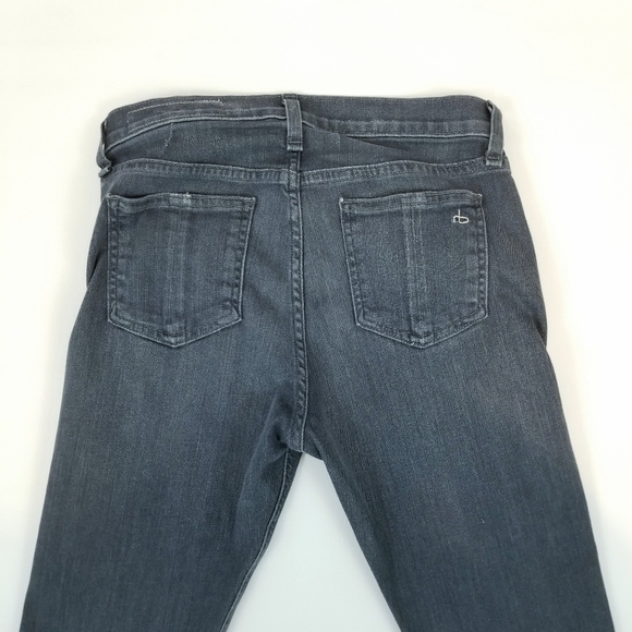 Rag & Bone 9 Inch Skinny gray denim skinny jeans - Picture 5 of 7